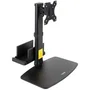 Tooq Soporte de Mesa para Monitor 17-27 Pulgadas con Soporte para CPU, Negro